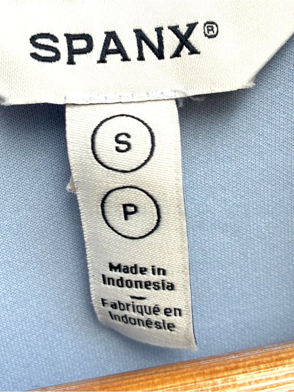 Spanx Air Essentials Half Zip Blue Top Sz Small - Picture 4 of 6